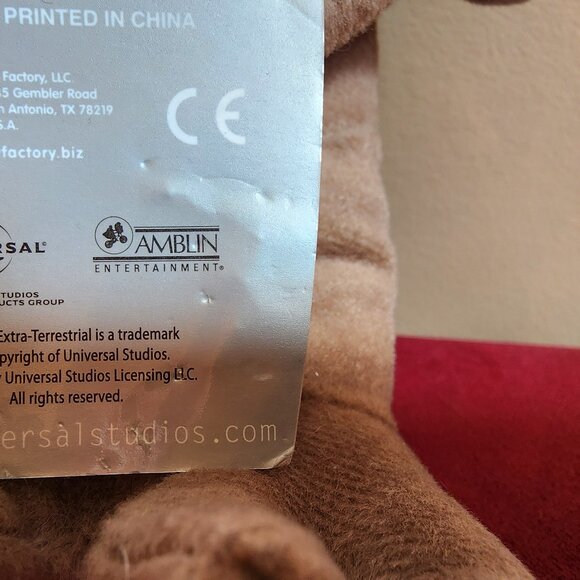 E.T. The Extra-Terrestrial Plush Universal Studios Manufactured 2013 NWT - Picture 9 of 9